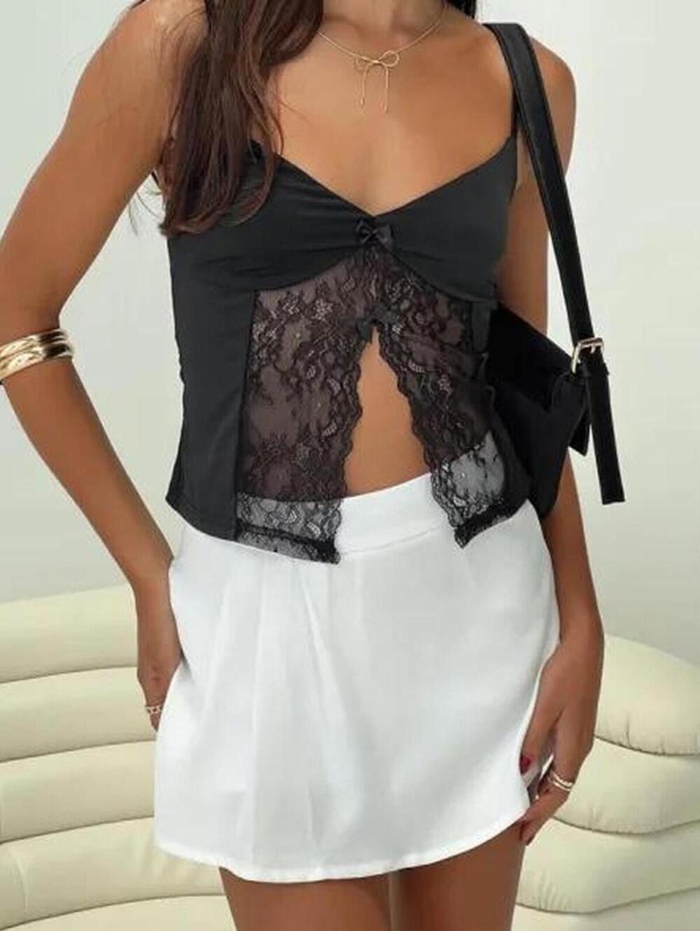 NWT Princess Polly white pleated mini skort